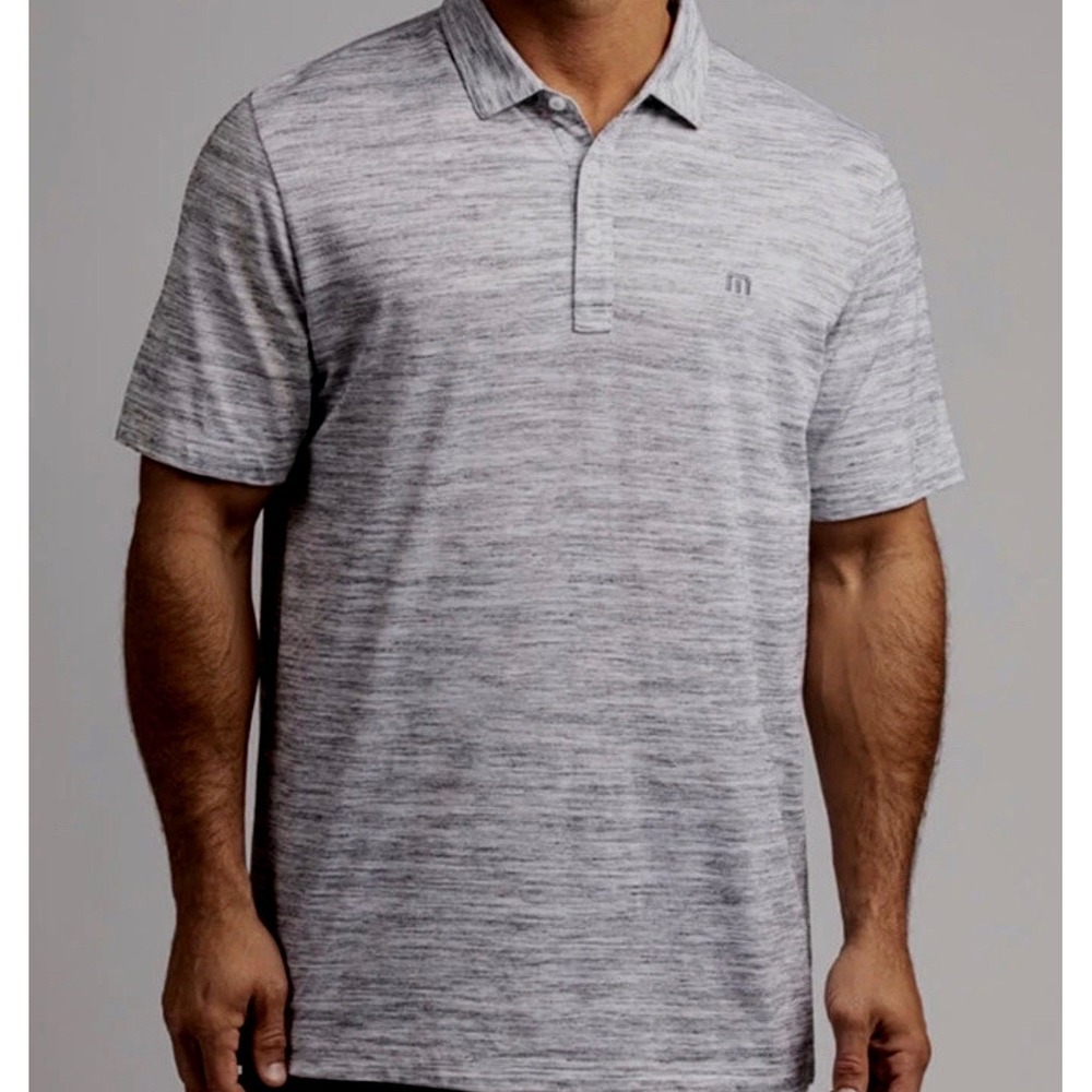 Travis Mathew Limited Edition Flying Tortilla ss golf polo heather gray cotton L